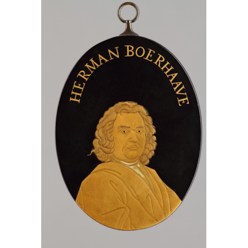 A Rare Export Lacquer Portrait Medallion